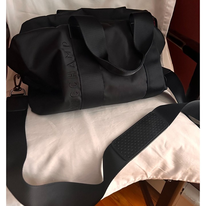 Longchamp Nylon Weekender Bag with removable strap