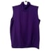 Womens Wool Angora Blend Tank Top Sweater Funnel Neck IT 44 FR 42 Medium Purple