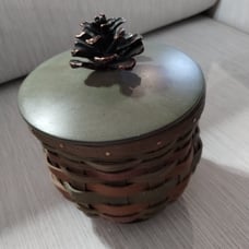 Gorgeous Longaberger Collectors Club ACT Woodlands basket, lid & protector