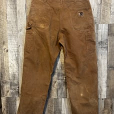 Vintage Carhartt Workwear Pants Brown Loose Orig Fit 38x32 B11-BRN Distressed