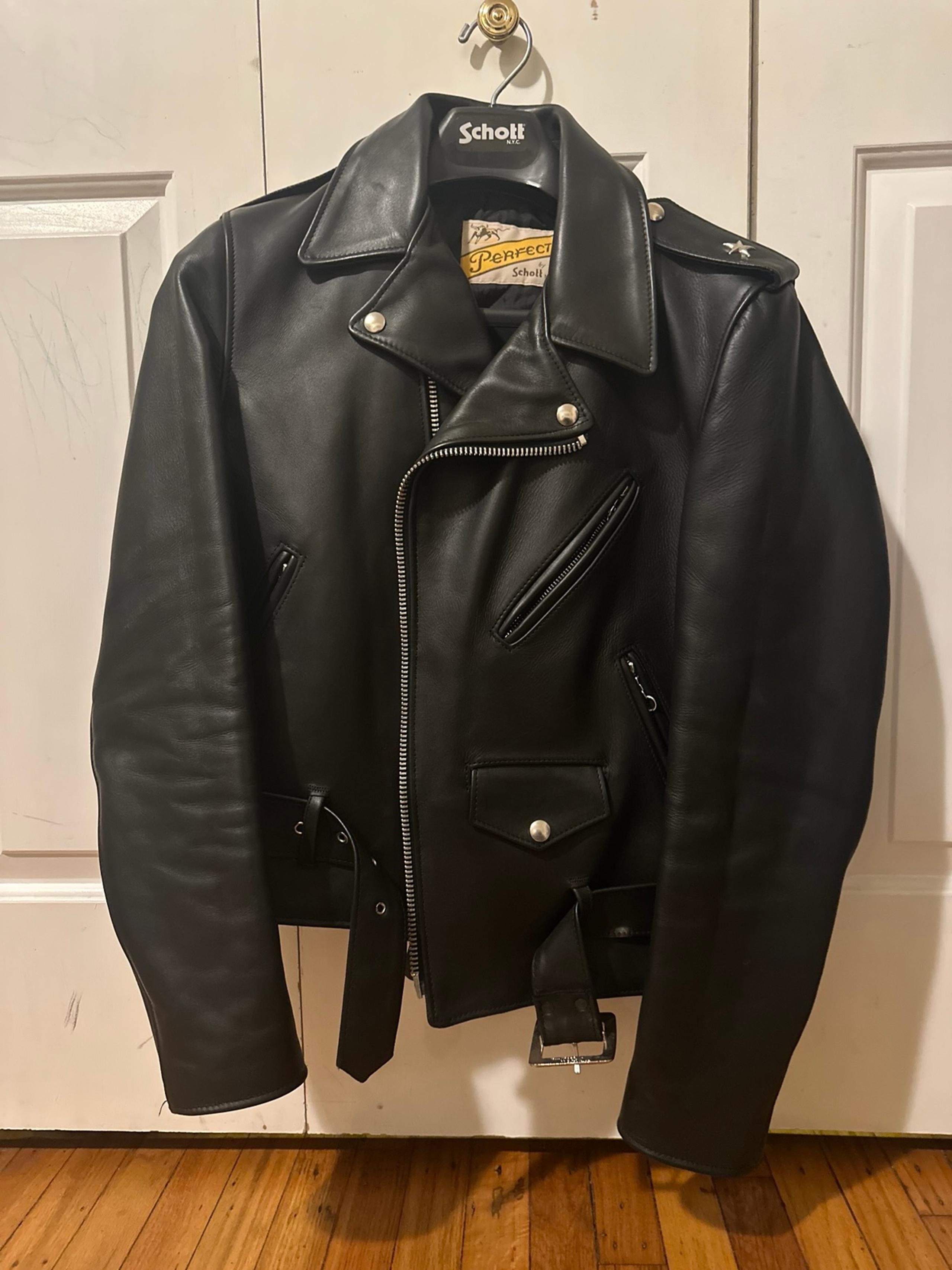 Schott One Star Perfecto Leather Motorcycle Jacket 613 Men’s 36