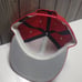 VTG 90S LA DODGERS SNAPBACK HAT MADE IN USA PRO MODEL ROXXI BRAND RED PLAIN LOGO
