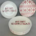 Threshold Appetizer Plates Merry Christmas Fairaisle Melamine 6 5/8 Set of 8