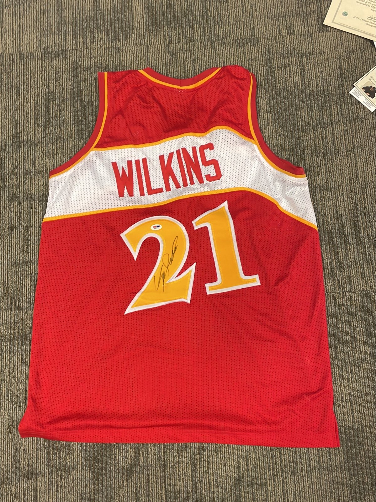 Dominique Wilkins autographed jersey