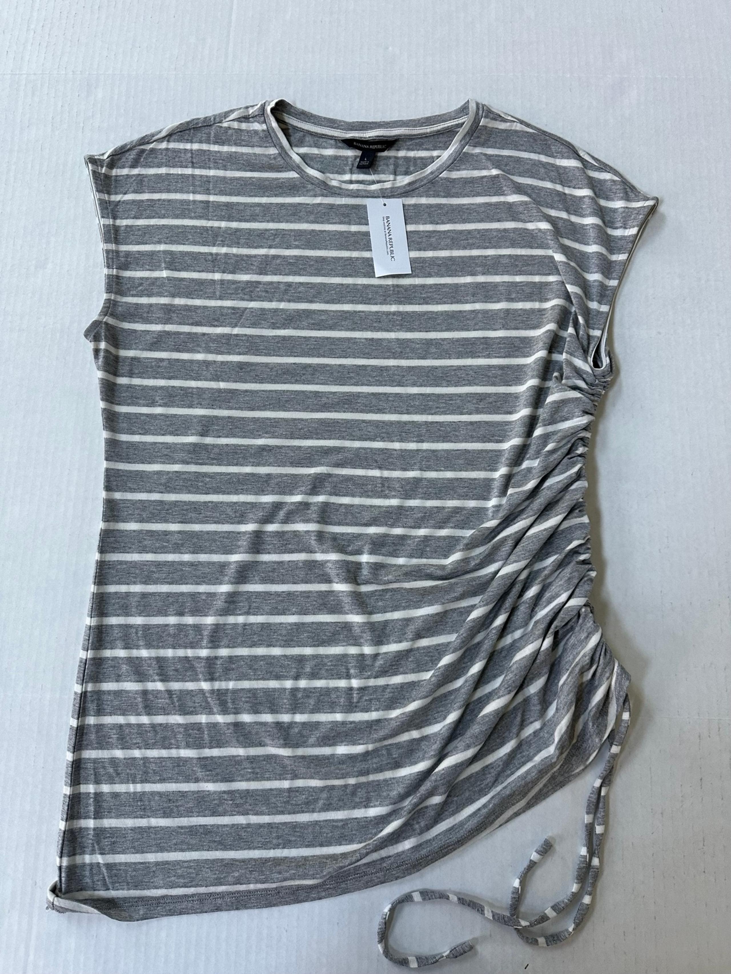 Woman's Size Large - Banana Republic Sleeveless Striped Top - New