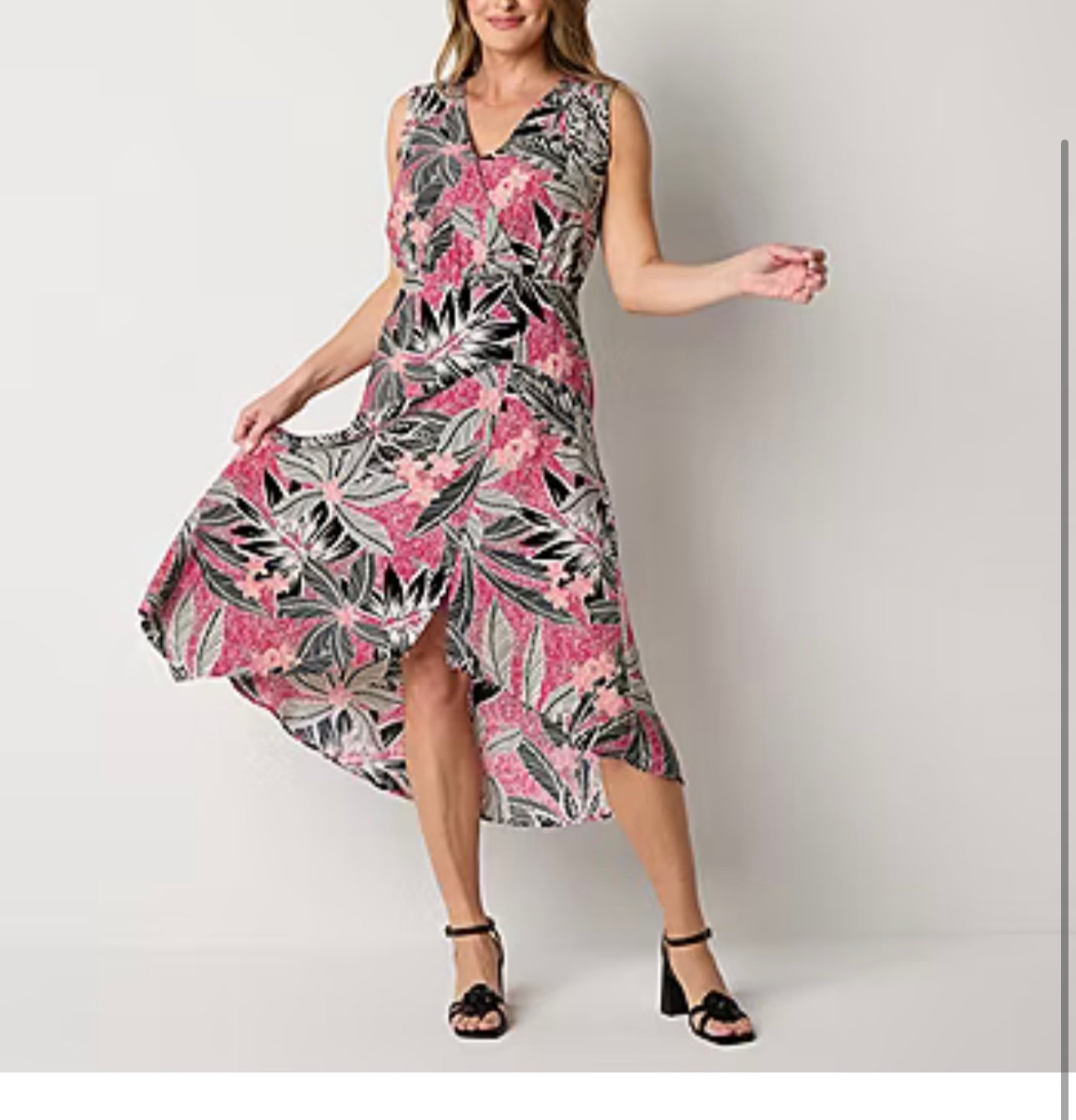 Liz Claiborne Womens Sleeveless Midi Wrap Dress S Small New T13 64