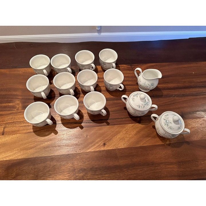 (15) Piece Set Vintage Noritake Versatone Santiago Cup Gravy Tea Sugar
