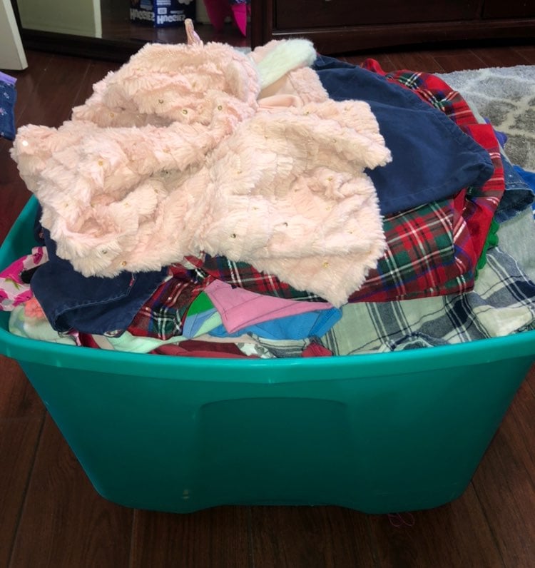 Bucket of clothes 24months -4T