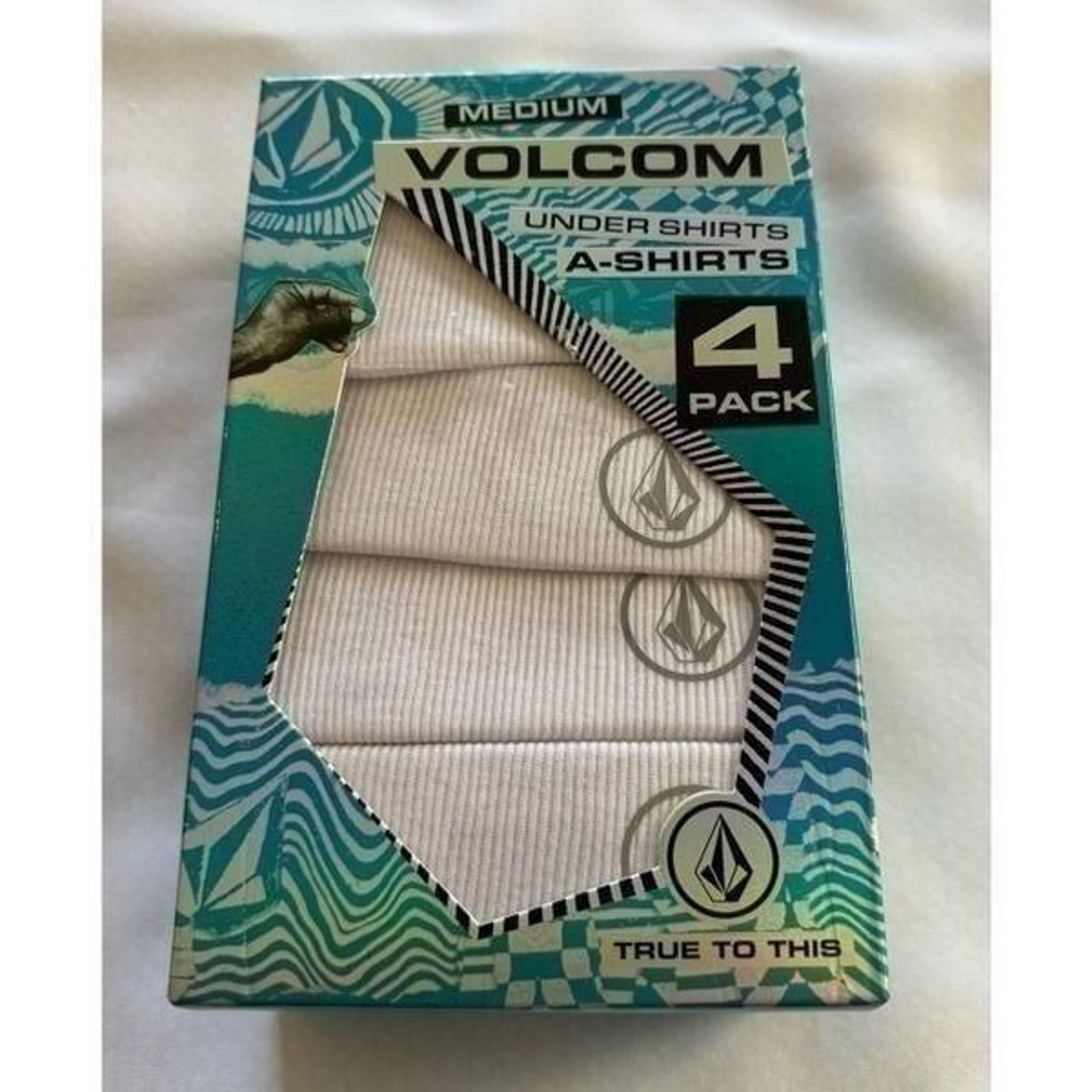 Volcom Tank Top Mens Medium White 4 Pack