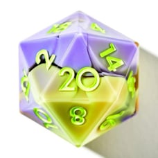 New Dispel Dice Tricks & Treats 7 Piece Sharp Edged Dice Set w/ Box