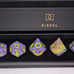 New Dispel Dice Tricks & Treats 7 Piece Sharp Edged Dice Set w/ Box