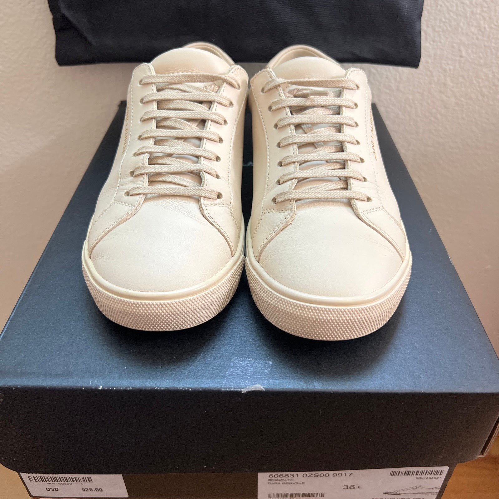 Saint Laurent Sneakers Andy Low Top Brooklyn Dark Coquille Casual Womans Sneaker