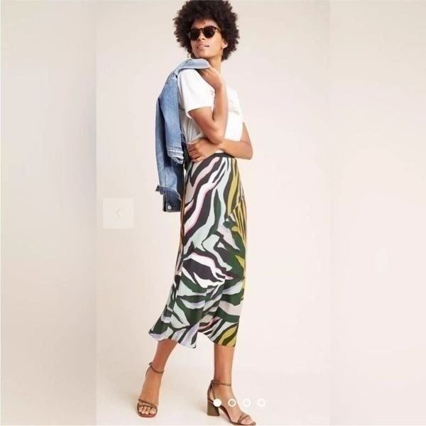 Anthropologie Corey Lynn Calter A-Line Animal Print Midi Skirt | Size M