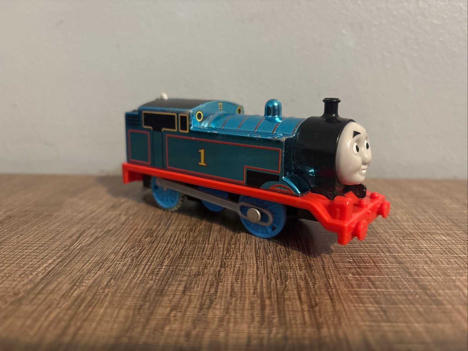 Rare 2013 Trackmaster Metallic Blue Shiny Thomas The Train - Tested & Works