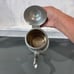 ANTIQUE 19th C. PEWTER COFFEE POT MFG. BY RUFUS DUNHAM