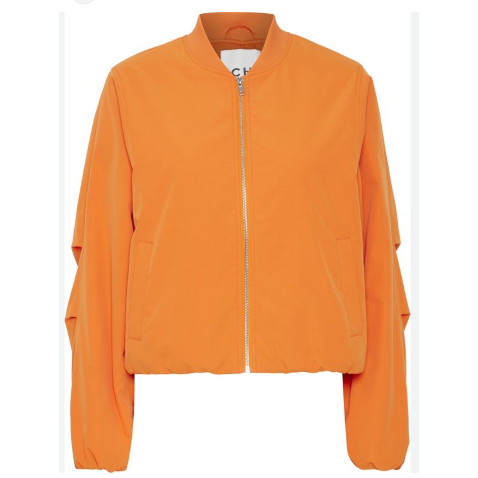 ICHI IHELISO JA Bomber Jacket size 38/ Medium Orange Full zip