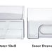 UNIKON 1 PC Refrigerator Organizer Bin, Fridge Organizer And Storage Clear 1 set