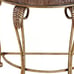 NEW Metal Half Moon Console Table with Ornate Scroll Legs, 41 x 19 x 33\