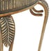 NEW Metal Half Moon Console Table with Ornate Scroll Legs, 41 x 19 x 33\