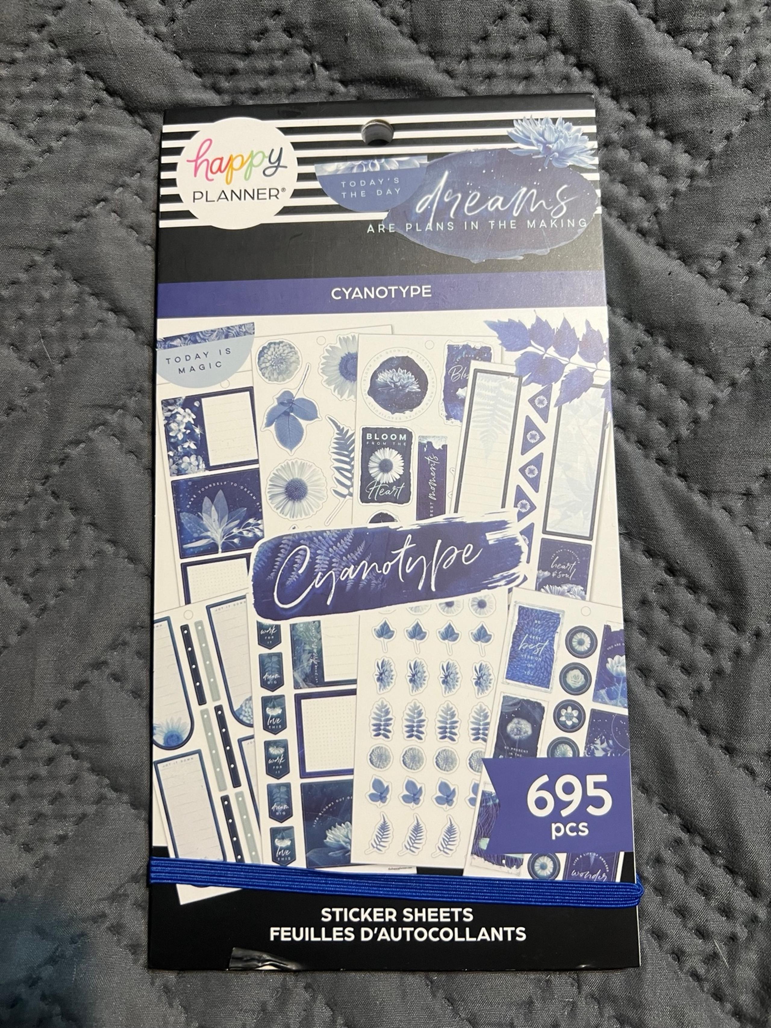 The Happy planner cyanotype sticker book