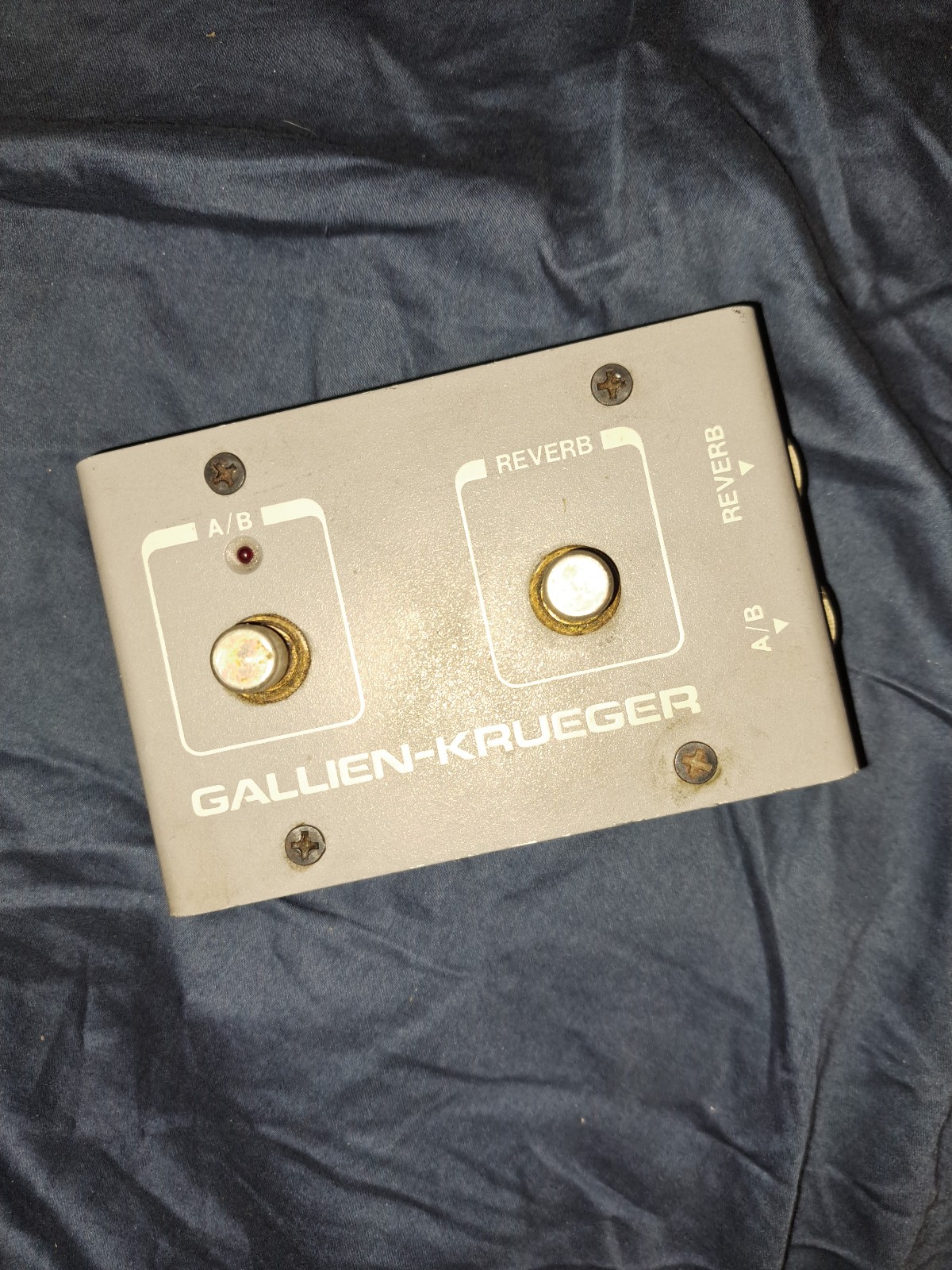 Gallien-Krueger A/B - Reverb Amplifier Control Footswitch. 1980's Grey /