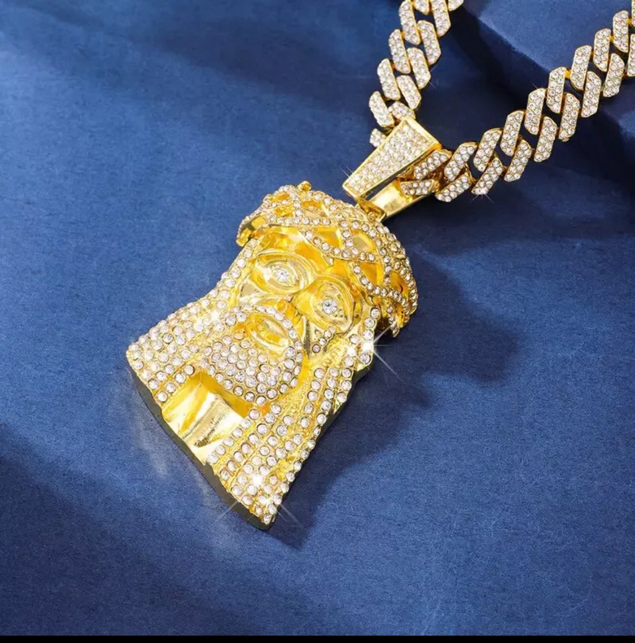 LIMITED TIME MEGA SALE! 14K Gold Plated Iced Out Diamond Simulated Chain