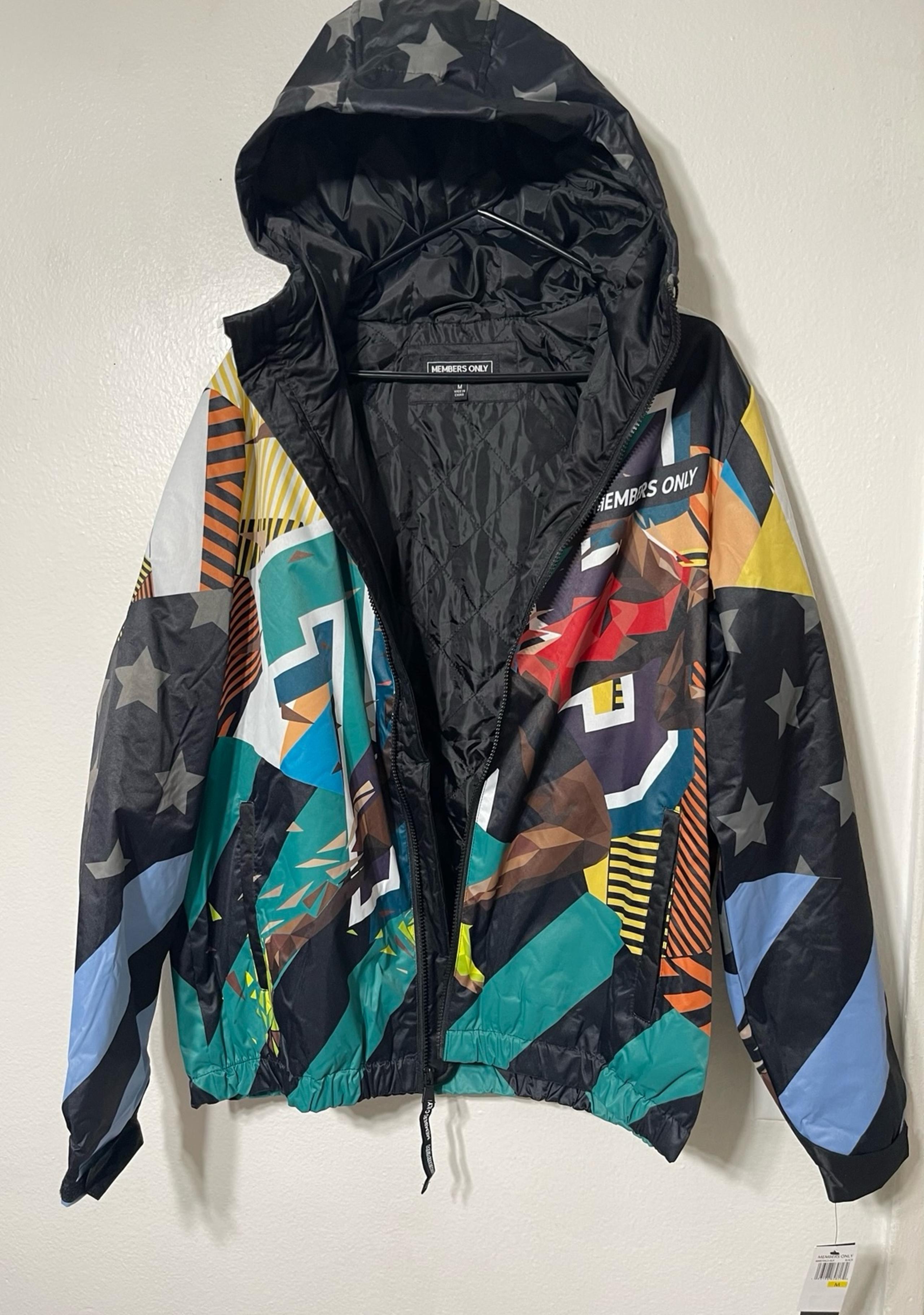 Members Only 1975 Men's Jacket Size Medium Windbreaker Multicolor NEW
