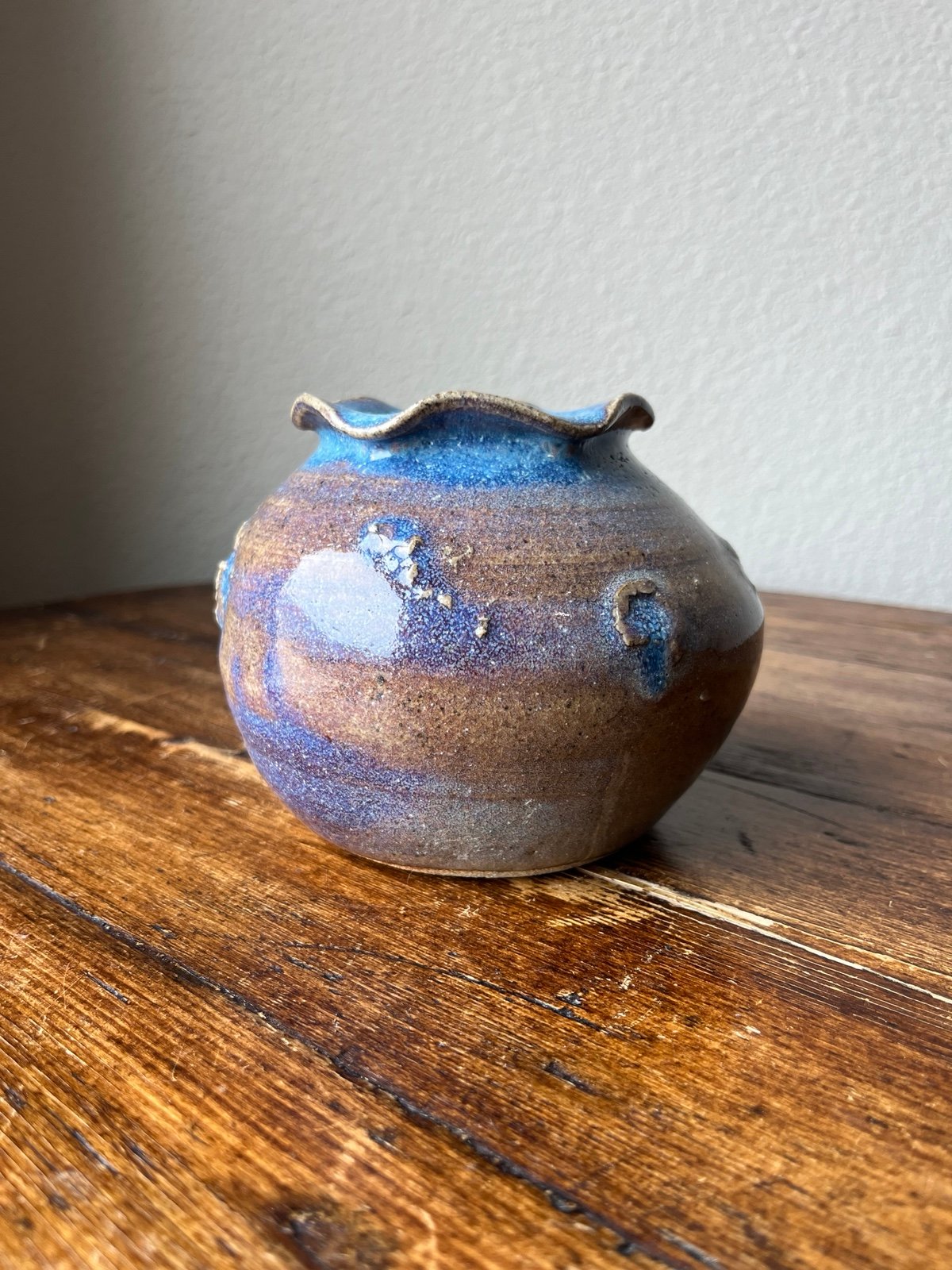 Studio pottery stoneware vase/bowl