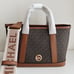 Michael Kors Luisa Small Signature Logo Satchel - Brown/Luggage NWT