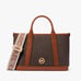Michael Kors Luisa Small Signature Logo Satchel - Brown/Luggage NWT