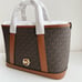 Michael Kors Luisa Small Signature Logo Satchel - Brown/Luggage NWT