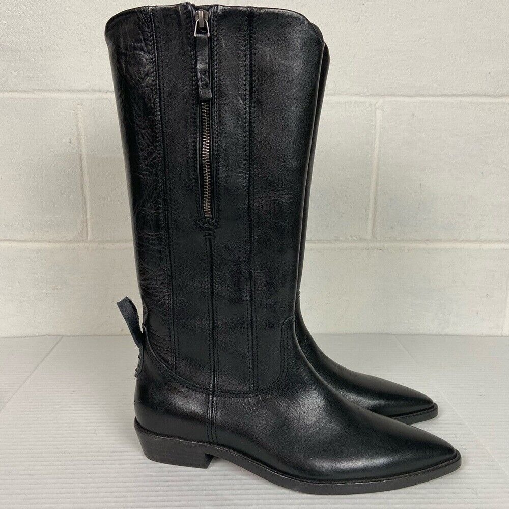 NEW Free People x We the Free Allistar Pointed Tall Boots Size 9 Black