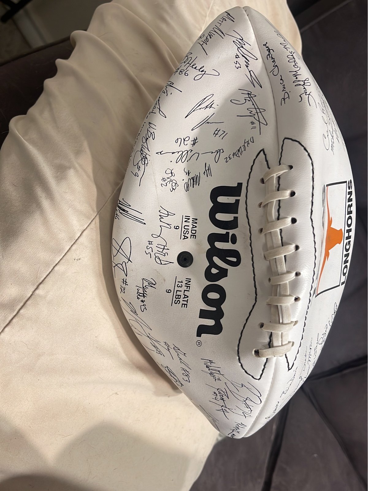University of Texas Autographed Football