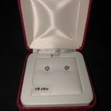 1/8 cttw Diamond Earrings
