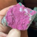 Cobalt calcite crystal