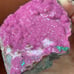 Cobalt calcite crystal