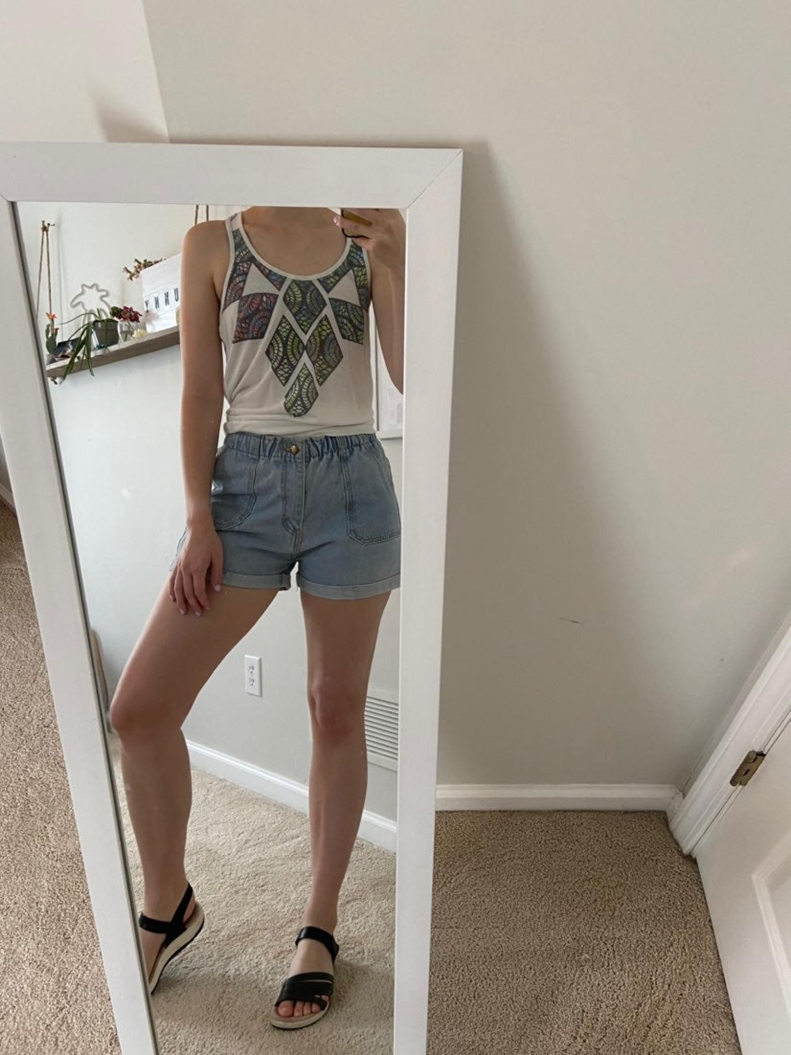 White Stained Glass Detail Tank