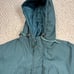 Vintage Triple F.A.T. Goose Down Parka Winter Puffer Coat L Hooded Jacket Teal