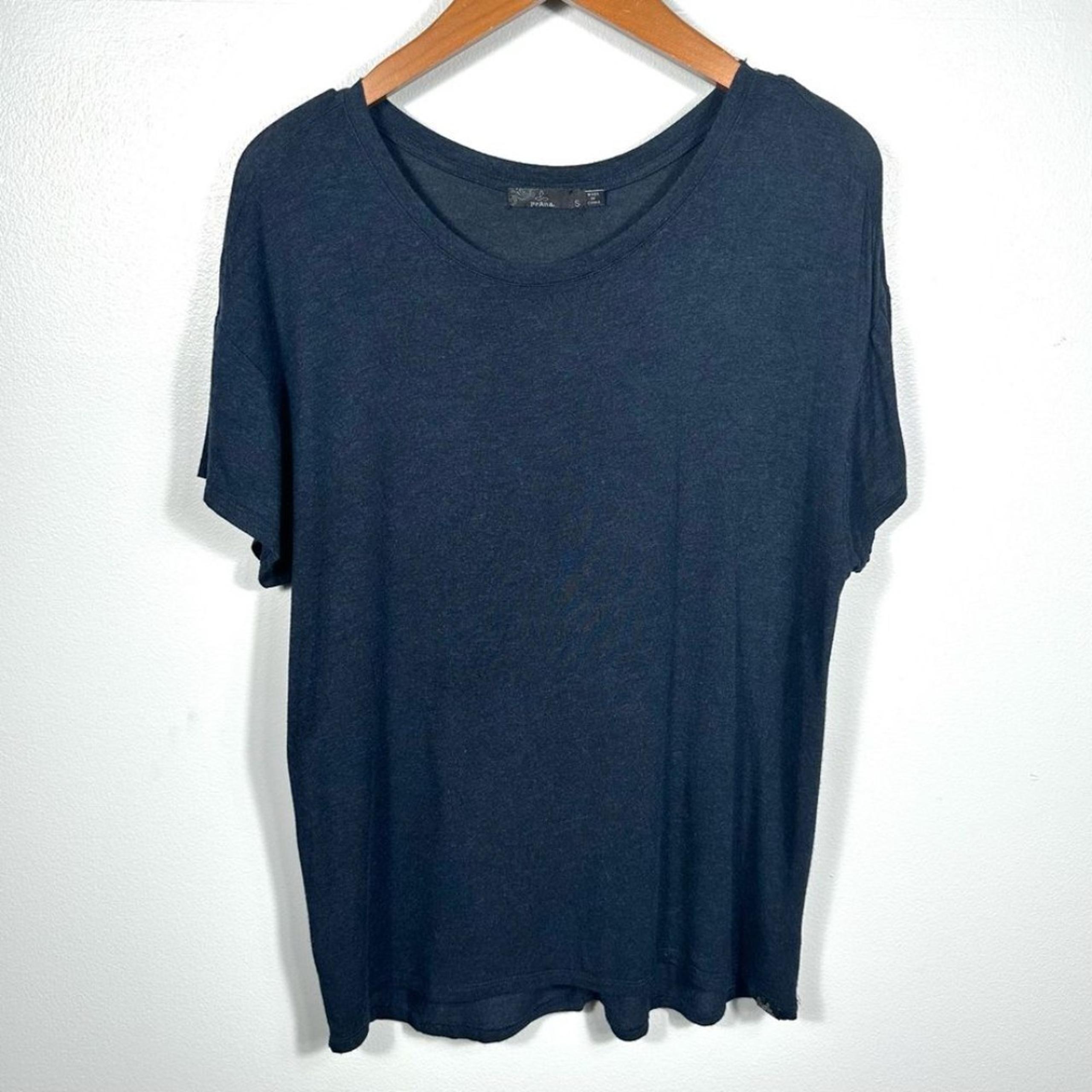prAna Women's Navy Foundation Slouch Top Size Small Casual Athleisure Outdoor