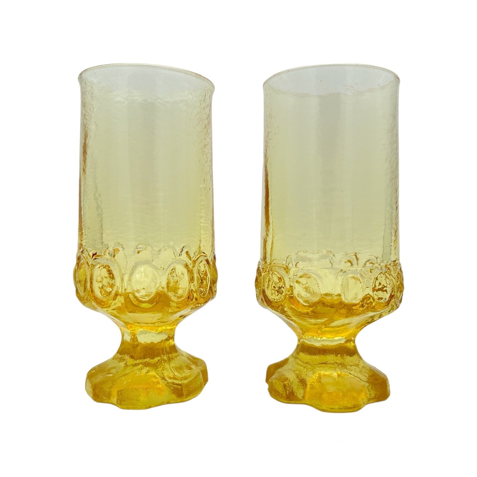 Vintage Tiffin Franciscan Madeira Ice Tea Yellow Goblets set of 2 Vintage Tiffin Franciscan Madeira Ice Tea Yellow Goblets set of 2
