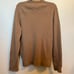THEORY Mens Donners 100% Cashmere V-Neck Sweater in Camel Sz M Minimalist Luxury
