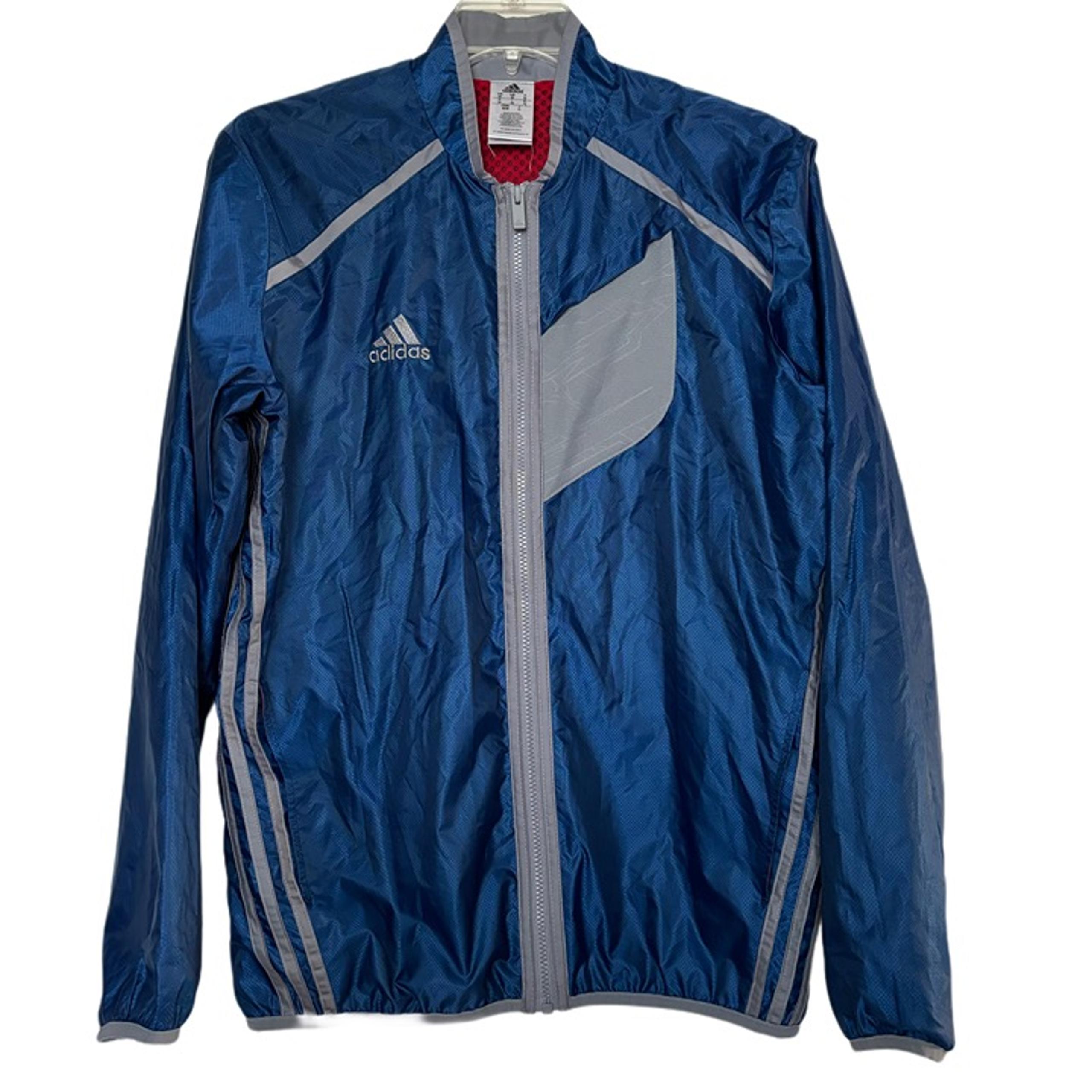 Men’s Adidas Crazy Ghost Windbreaker Jacket in Blue Sz Md