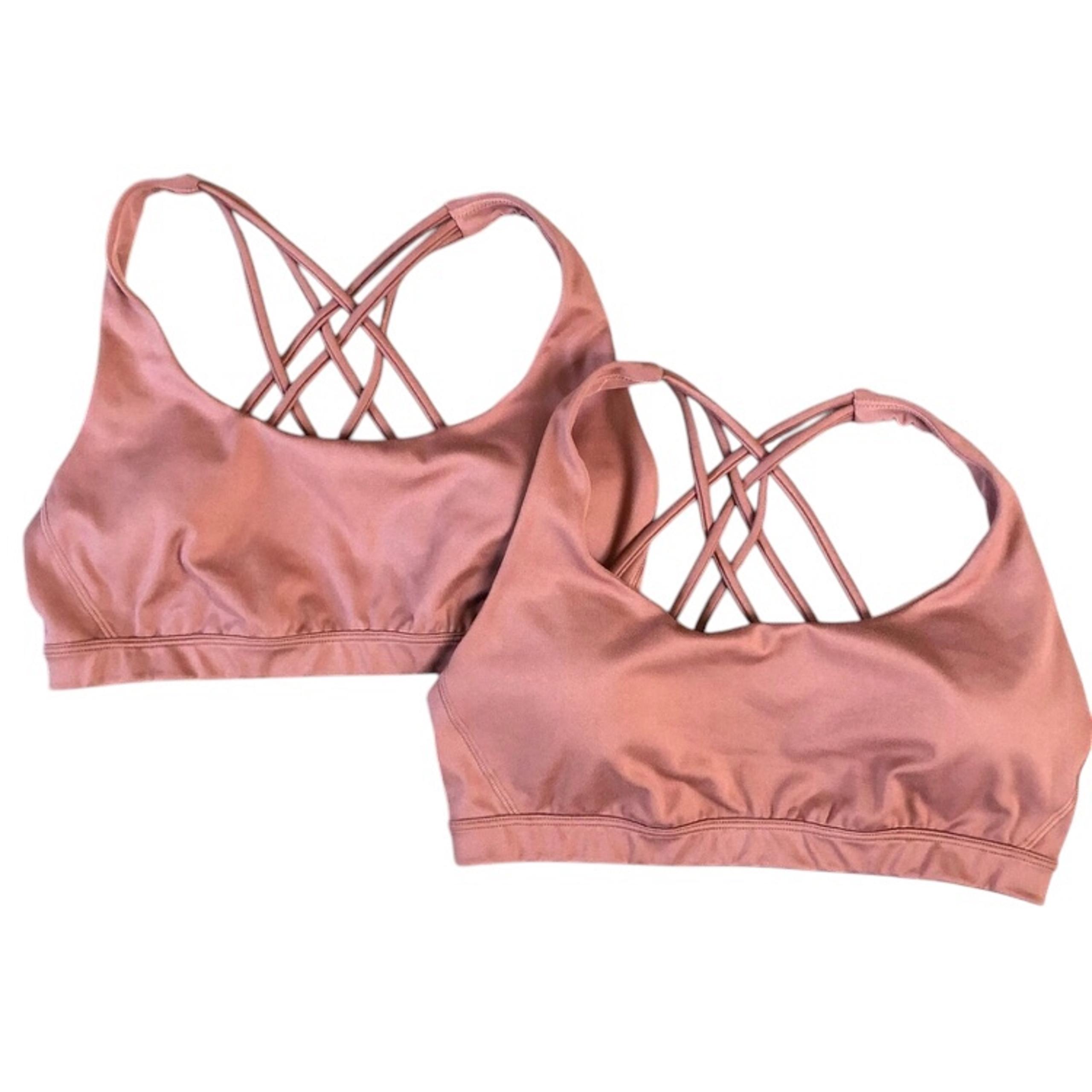 Victoria's Secret VS BUNDLE strappy back Sports Bras MEDIUM Yoga Pilates Lounge