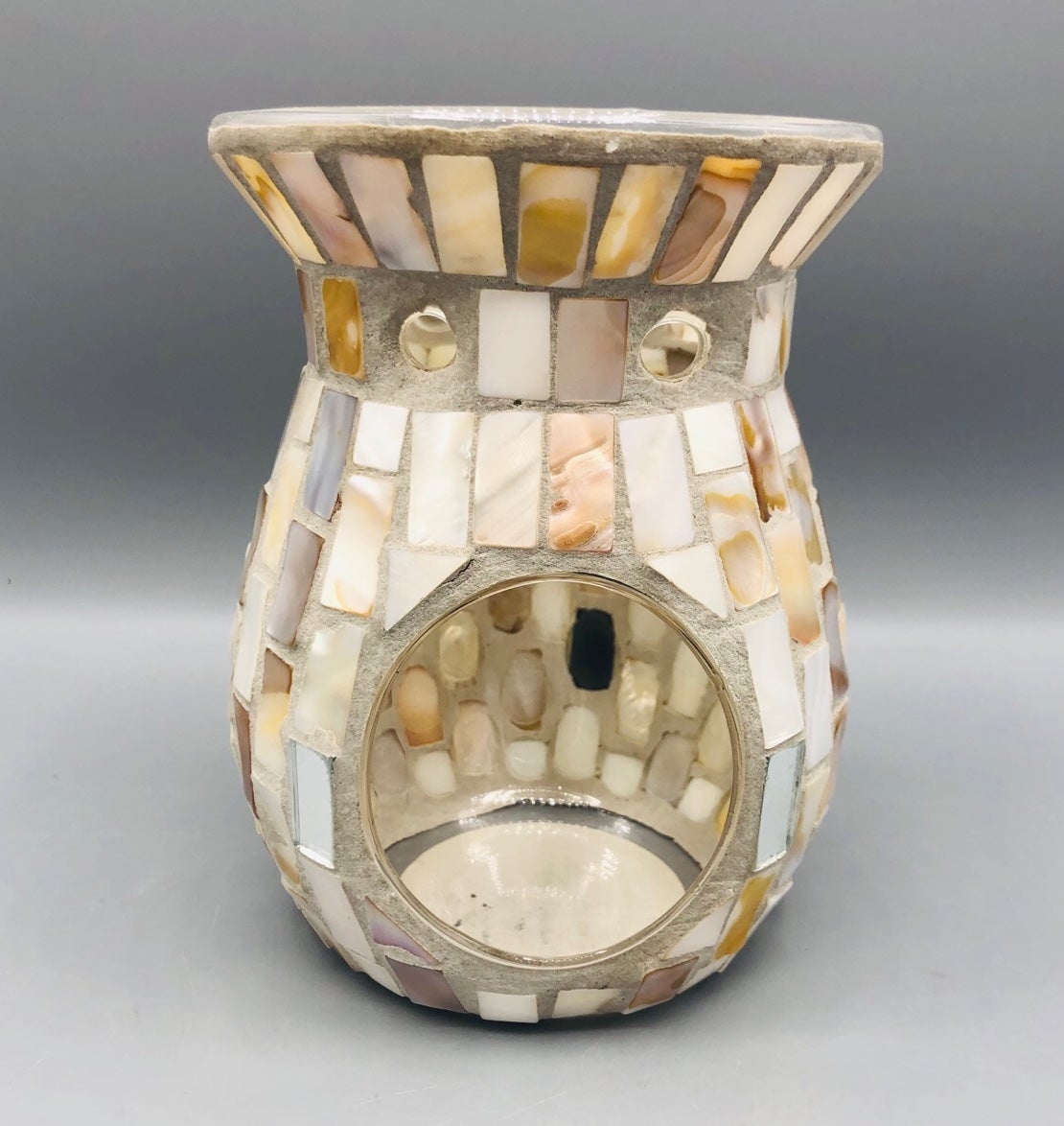 Yankee Candle Glass Mosaic Tile Wax Melt Candle Holder Yankee Candle Glass Mosaic Tile Wax Melt Candle Holder