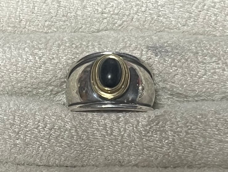 James Avery Christina Ring with Onyx Size 5