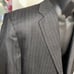 Hickey Freeman 46L Charcoal Gray Worsted Wool 2 Button Single Vent Jacket