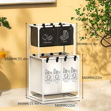 1pc 2-layer Laundry Basket, Dirty Clothes Basket -FHDHDF
