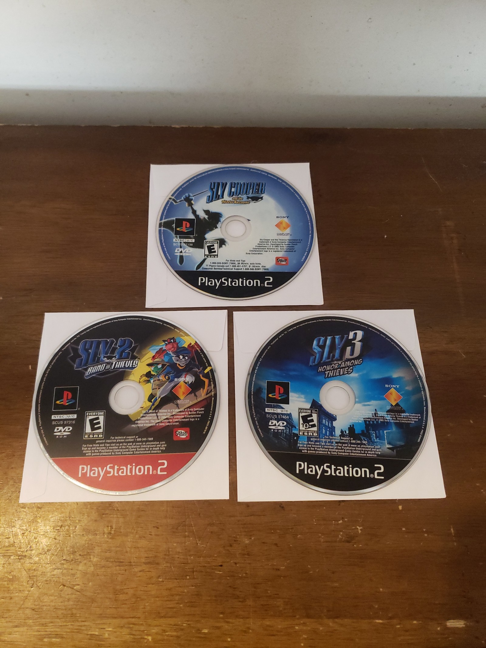 Sly Cooper 1, 2 and 3 (TRILOGY) For Playstation 2