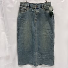 VTG Lauren Jeans Co. Ralph Stretch Denim Skirt Y2K Stone Wash Sz 4 Hong Kong NWT