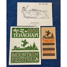 Vintage The Tehachapi 1969 Mountain Festival California Program & Brochure 999A